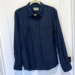 Men's Everlane- Indigo Denim Utility Shirt-Sz M- In Excellent Condition!